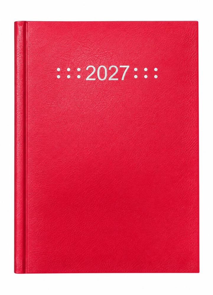 Щоденник датований 2027 Buromax Classic з бумвінілу А5 336 сторінок червоний BM.21121-05