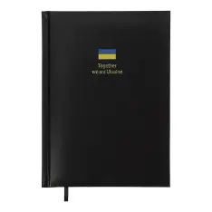 Щоденник датований 2027 Buromax Brave з бумвінілу А5 336 сторінок чорний BM.21125-01