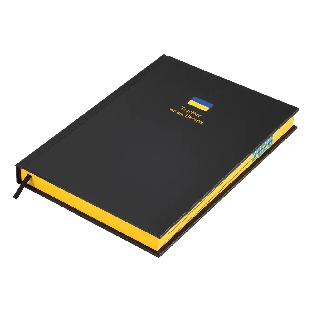 Щоденник датований Buromax Brave з бумвінілу А5 336 сторінок чорний BM.21125-01. Фото 2