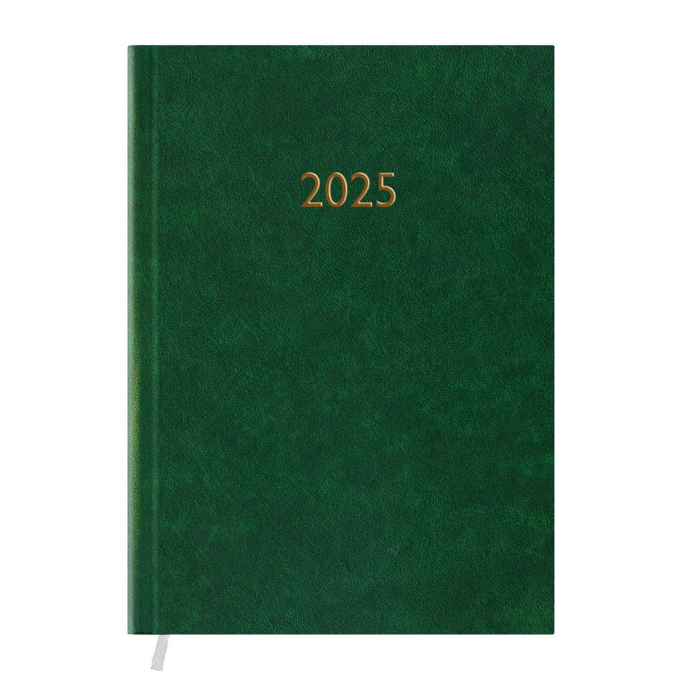 Щоденник датований Поліграфіст 2026 ф.А6 Macanet, 160 арк., лінія, обкл. баладек, зелений. Фото 2