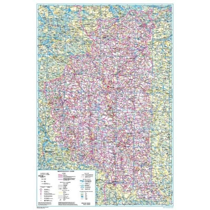 Тернопільська область. Політико-адміністративна карта, м-б 1:250 000. Фото 3