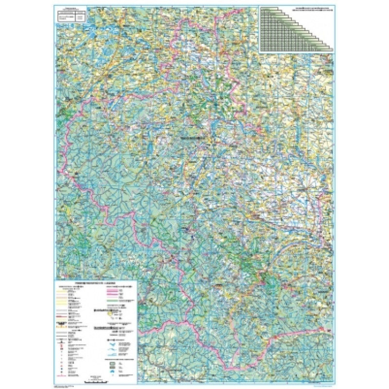 Карта автошляхів Івано-Франківська обл. м-б 1:250 000. Фото 2