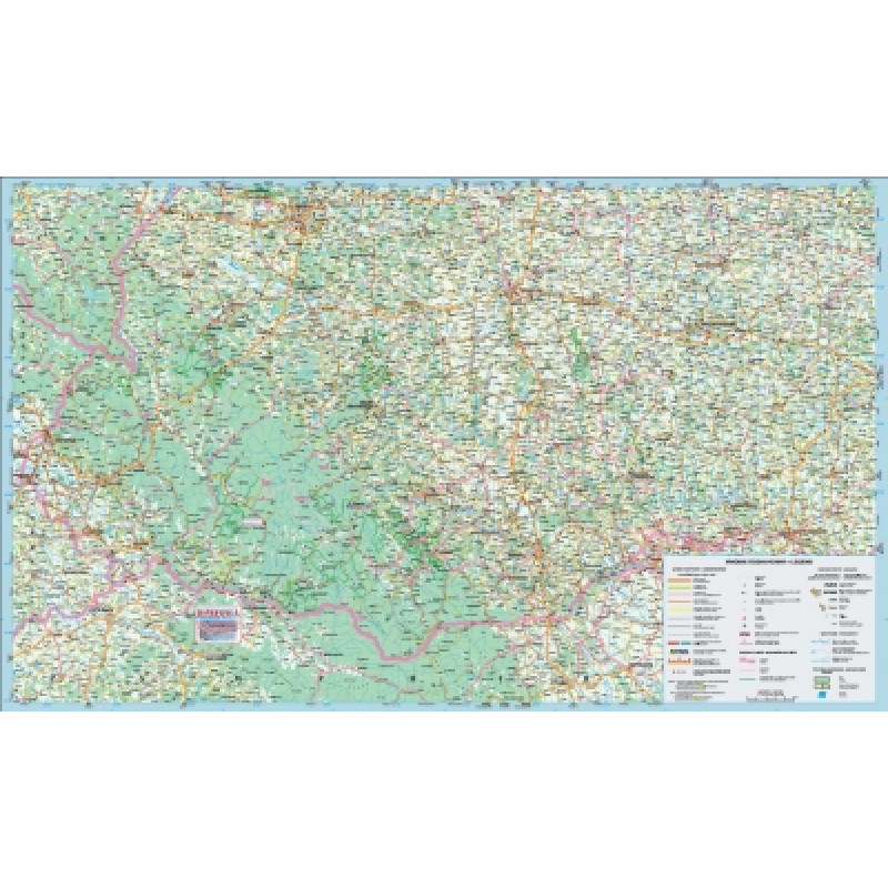 Карта автошляхів Україна Захід м-б 1:500 000. Фото 2