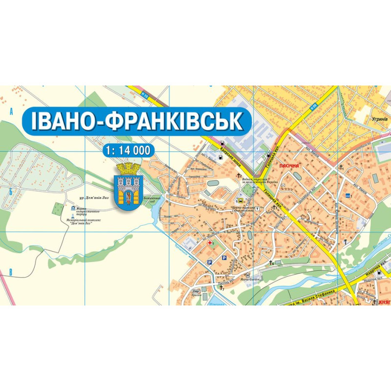 План міста Івано-Франківськ м-б 1:14 000. Фото 2
