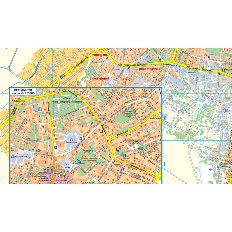 План міста Івано-Франківськ м-б 1:14 000. Фото 3