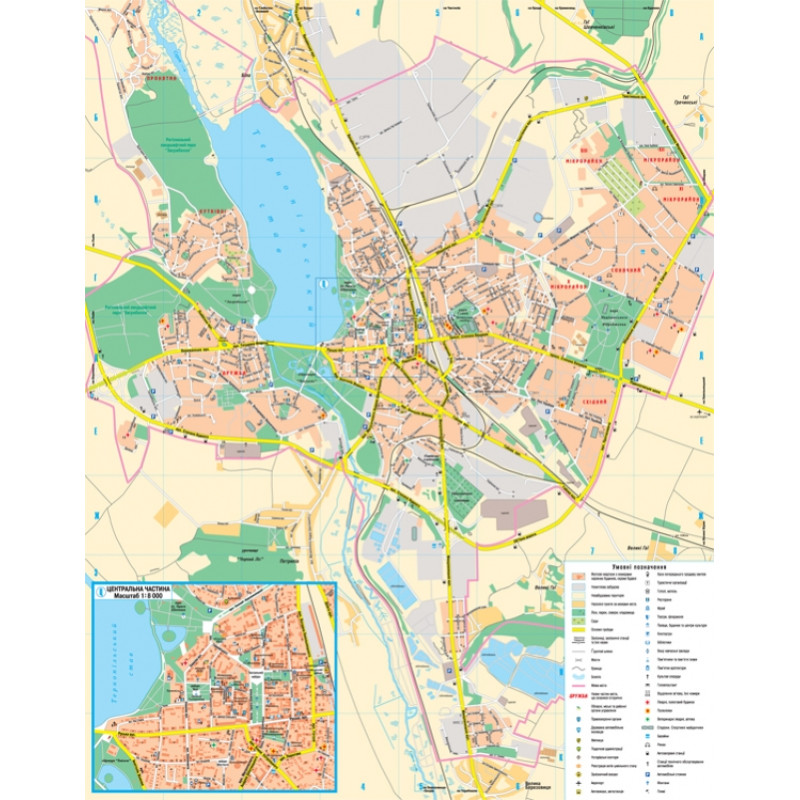 План міста Тернопіль м-б 1: 17 000. Фото 3