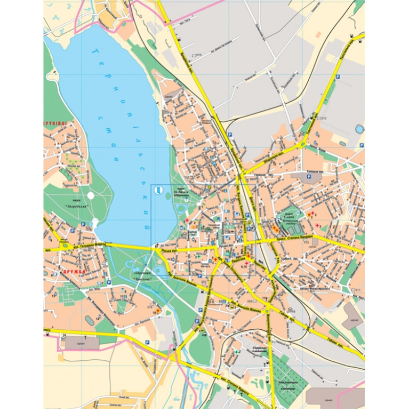 План міста Тернопіль м-б 1: 17 000. Фото 2