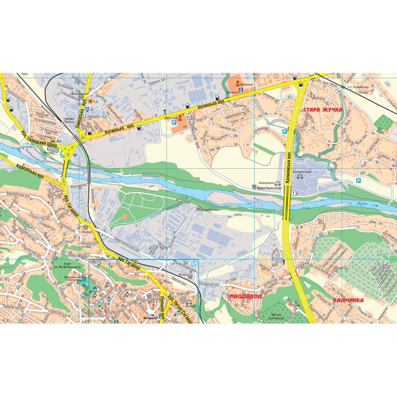 План міста Чернівці м-б 1:20 000. Фото 3