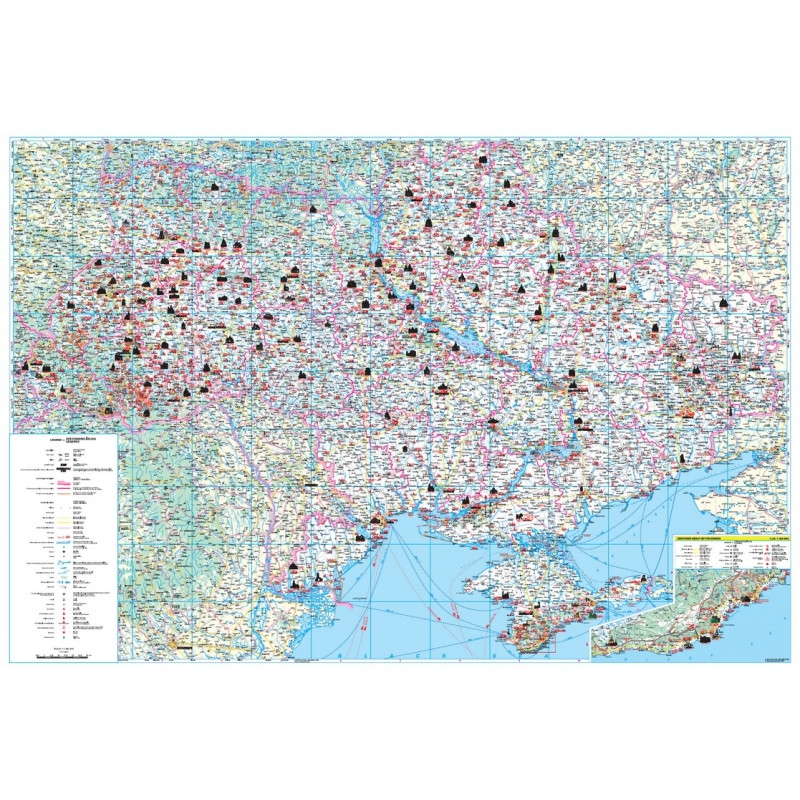Туристична карта Україна 1:1 250 000 . Фото 3