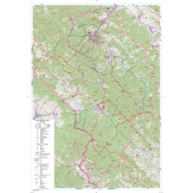 Туристична карта КАРПАТИ Яремче-Ворохта м-б 1:50 000. . Фото 3