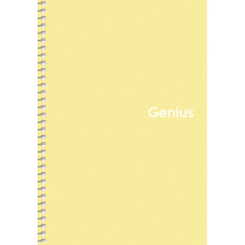Зошит Школярик Genius А5 80 аркушів, на спіралі, пластикова обкладинка, клітинка A5-080-6804K. Фото 2