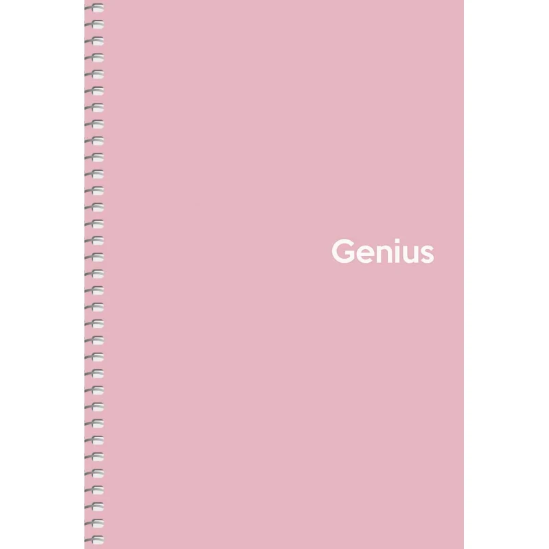 Зошит Школярик Genius А5 80 аркушів, на спіралі, пластикова обкладинка, клітинка A5-080-6804K. Фото 3