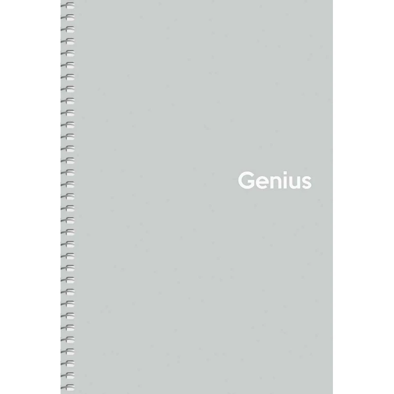 Зошит Школярик Genius А5 80 аркушів, на спіралі, пластикова обкладинка, клітинка A5-080-6804K. Фото 4