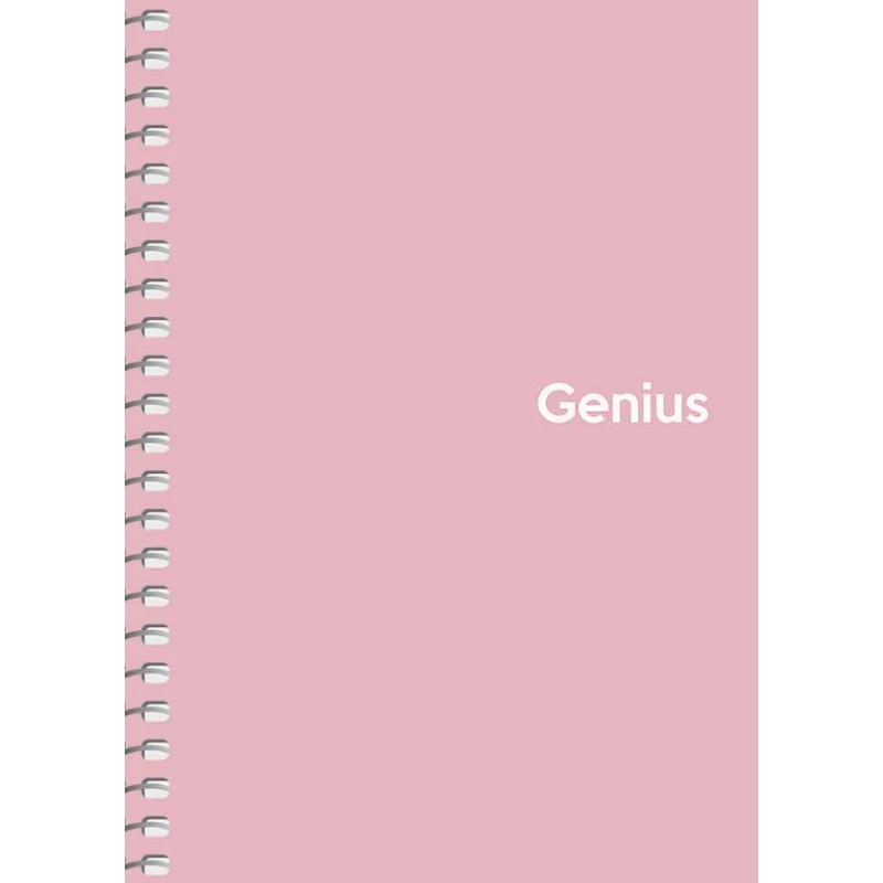 Блокнот Школярик Genius A6 80 аркушів, на спіралі, пластикова обкладинка, клітинка A6-080-6805K. Фото 2