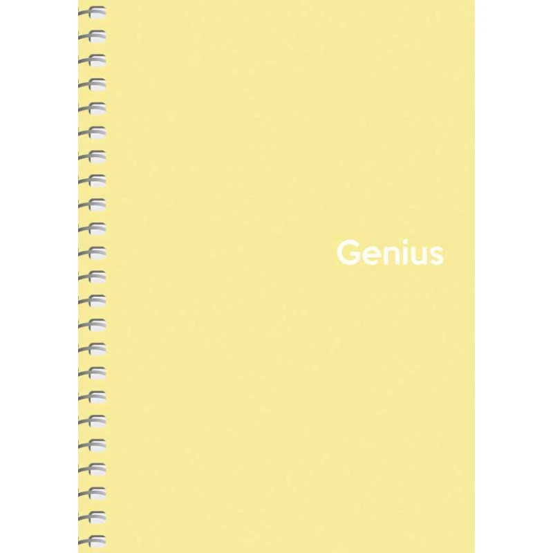 Блокнот Школярик Genius A6 80 аркушів, на спіралі, пластикова обкладинка, клітинка A6-080-6805K. Фото 3