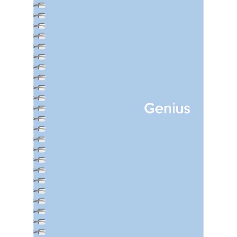 Блокнот Школярик Genius A6 80 аркушів, на спіралі, пластикова обкладинка, клітинка A6-080-6805K. Фото 4