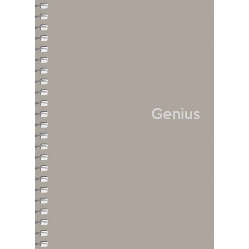 Блокнот Школярик Genius A6 80 аркушів, на спіралі, пластикова обкладинка, клітинка A6-080-6807K