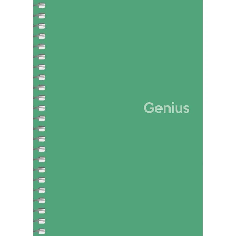 Блокнот Школярик Genius A6 80 аркушів, на спіралі, пластикова обкладинка, клітинка A6-080-6807K. Фото 3