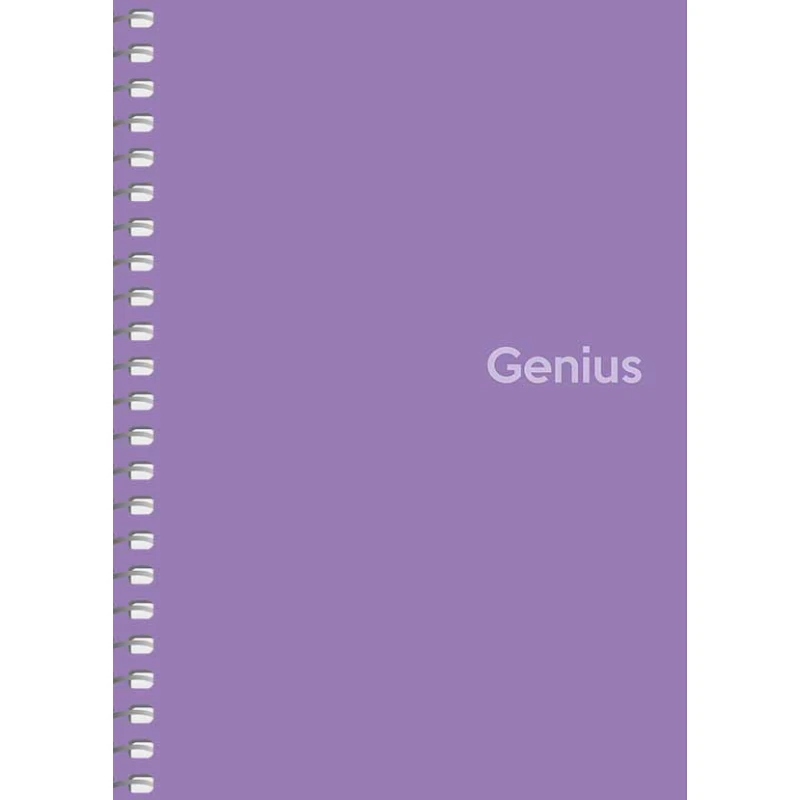 Блокнот Школярик Genius A6 80 аркушів, на спіралі, пластикова обкладинка, клітинка A6-080-6807K. Фото 4
