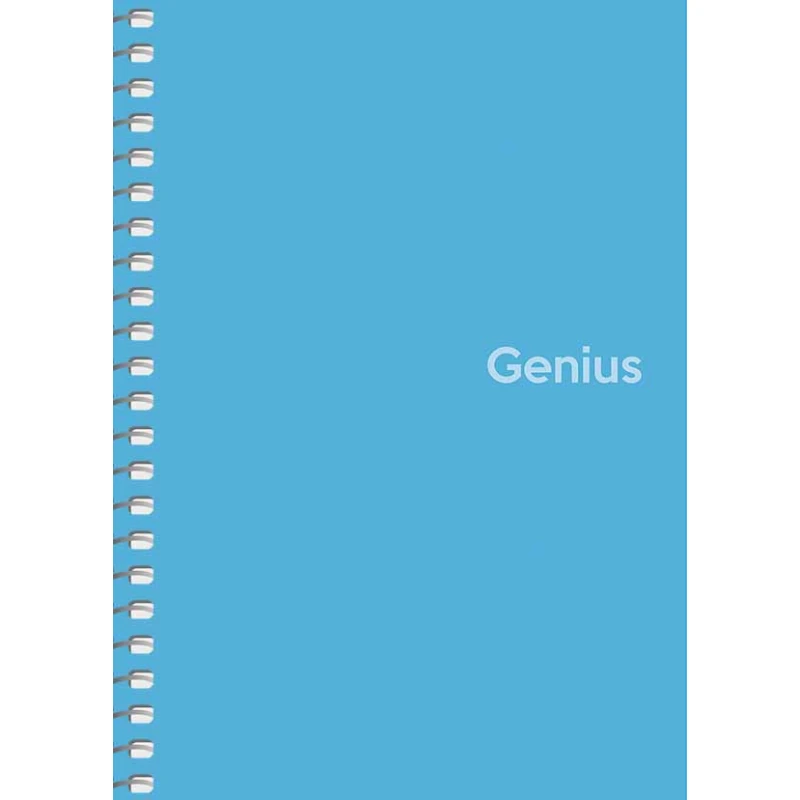 Блокнот Школярик Genius A6 80 аркушів, на спіралі, пластикова обкладинка, клітинка A6-080-6807K. Фото 2