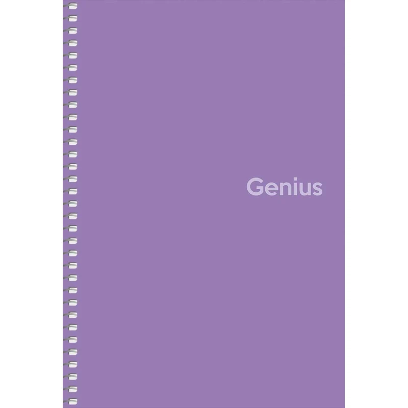 Зошит Школярик Genius А5 80 аркушів, на спіралі, пластикова обкладинка, клітинка A5-080-6806K
