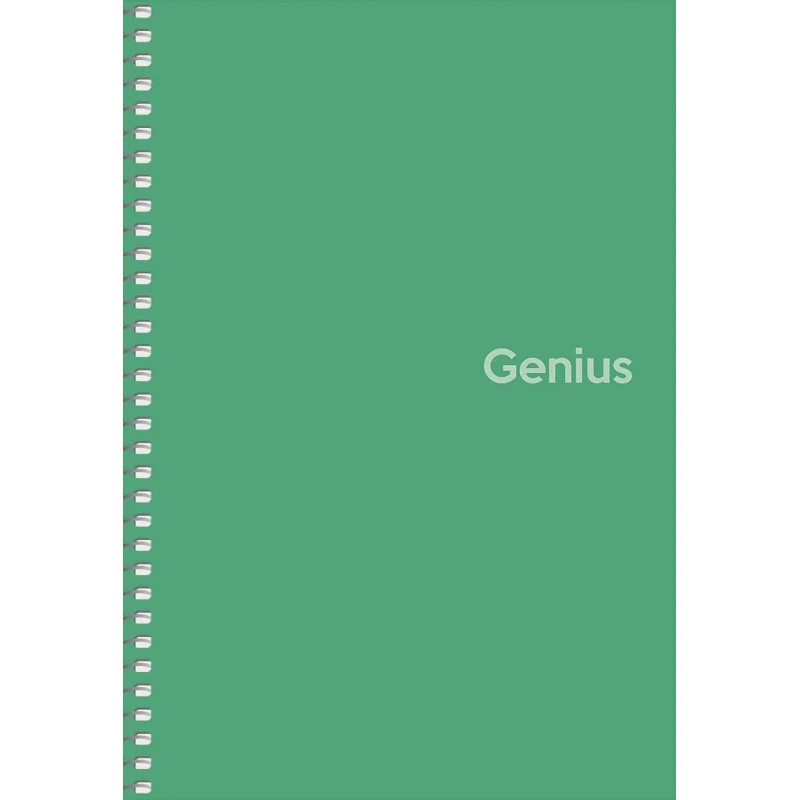 Зошит Школярик Genius А5 80 аркушів, на спіралі, пластикова обкладинка, клітинка A5-080-6806K. Фото 2