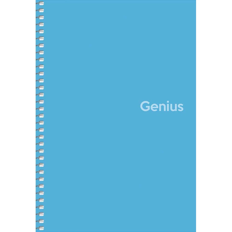Зошит Школярик Genius А5 80 аркушів, на спіралі, пластикова обкладинка, клітинка A5-080-6806K. Фото 3