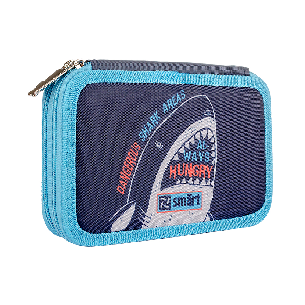 Пенал твердий SMART твердий подвійний HP-01 Shark