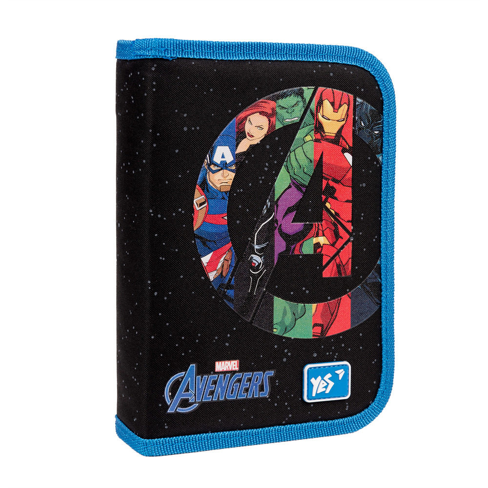 Пенал твердий одинарний з двома клапанами Yes HP-04 Marvel Avengers 533147