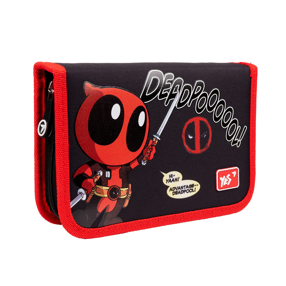 Пенал твердий одинарний з двома клапанами Yes HP-04 Marvel Deadpool 533150