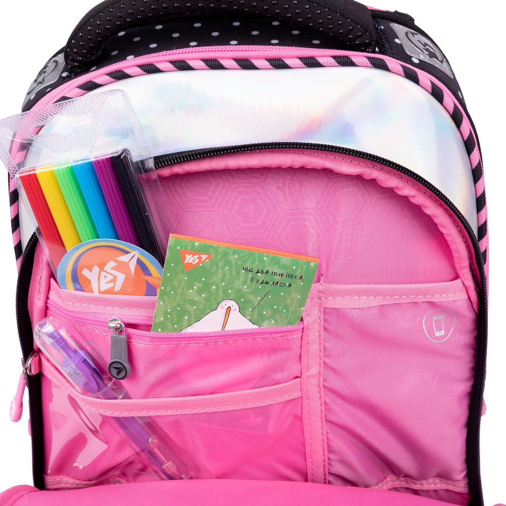 Рюкзак шкільний каркасний YES S-30 JUNO ULTRA Premium Barbie. Фото 15