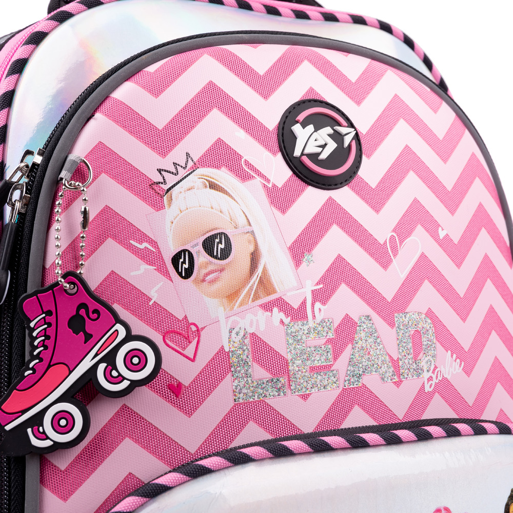 Рюкзак шкільний каркасний YES S-30 JUNO ULTRA Premium Barbie. Фото 8