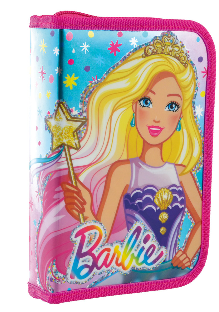 Пенал твердий одинарний з двома клапанами Yes HP-04 Barbie 532174