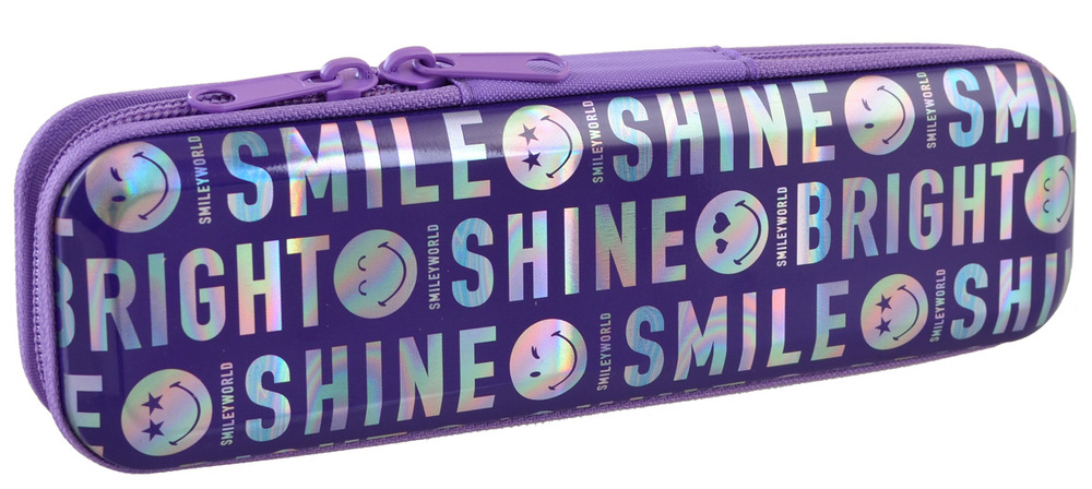 Пенал металевий MP-01 Smiley World Shine Bright
