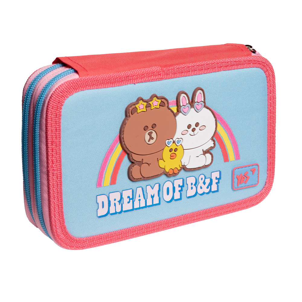 Пенал твердий подвійний Yes HP-01 Line Friends 533386