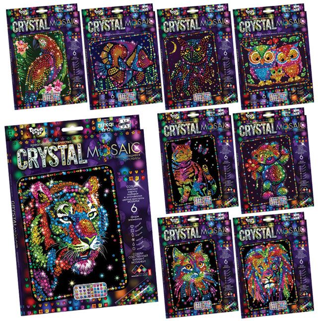 Набір мозаїки Danko Toys  - CRYSTAL MOSAIC CRM-01-01,02,03,04...10. Фото 2