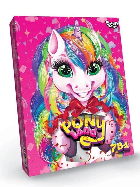 Набір креативної творчості Danko Toys - Pony Land 7 в 1 PL-01-01U