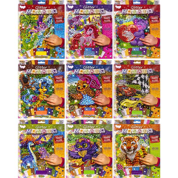 Набір креативної творчості Danko Toys - Блискуча мозаїка Glitter Mosaic БМ-03-01,02,03,04,05...10