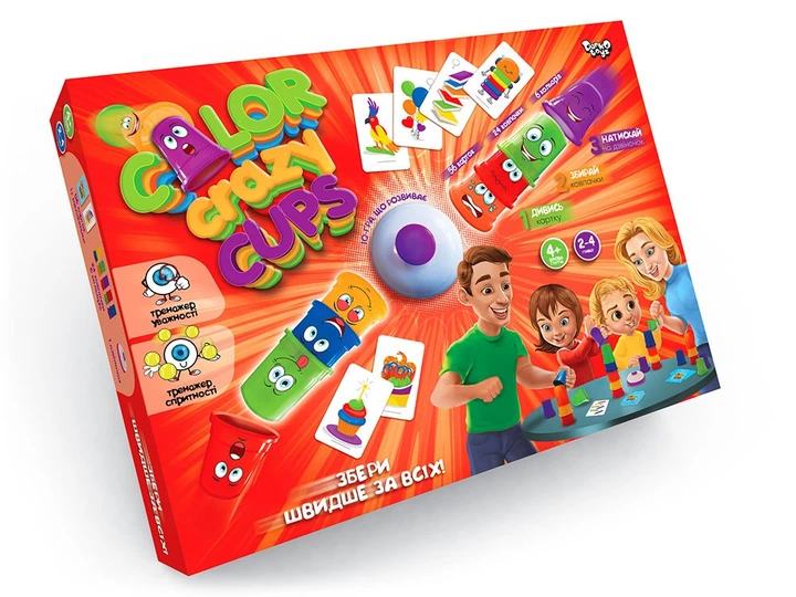Настільна розважальна гра Danko Toys  - Color Crazy Cups CCC-01-01U