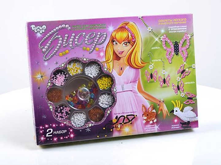 Набір для творчості Danko Toys - Бісер великий  Б9-1,Б9-2