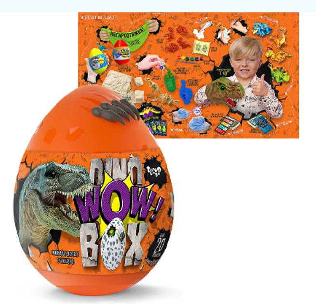 Набір креативної творчості  Danko Toys - Dino WOW Box DWB-01-01U. Фото 2