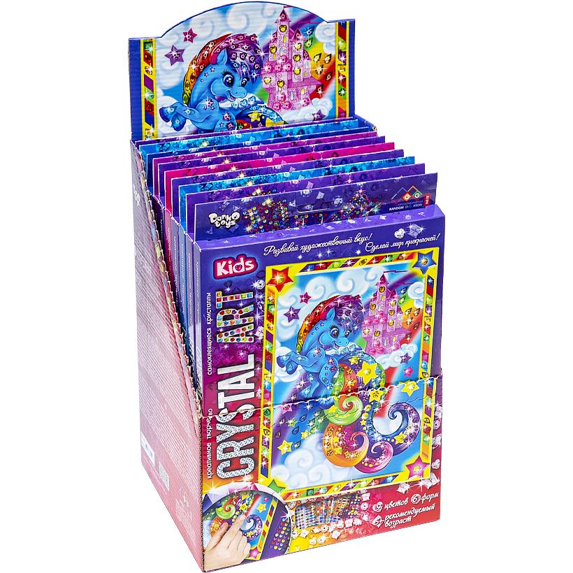 Набір креативної творчості  Danko Toys - CRYSTAL  ART KIDS CArt-01-01,02,03,04...10. Фото 2