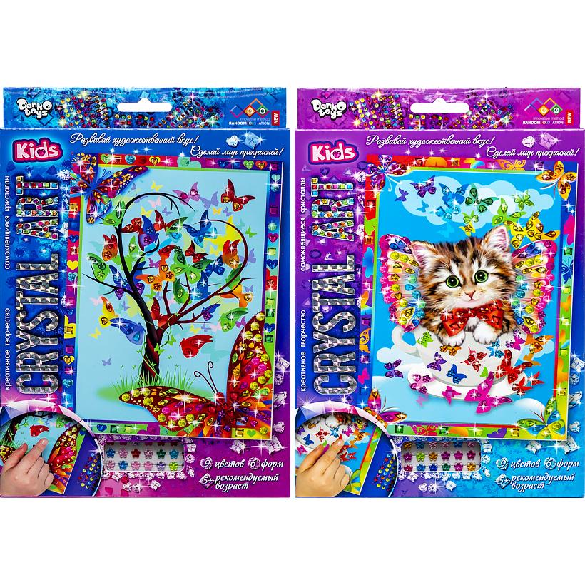 Набір креативної творчості  Danko Toys - CRYSTAL  ART KIDS CArt-01-01,02,03,04...10. Фото 3