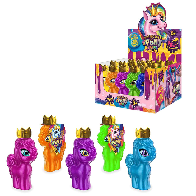 В'язка маса слайм Danko Toys - Princess Pony Slim PPS-01-01U