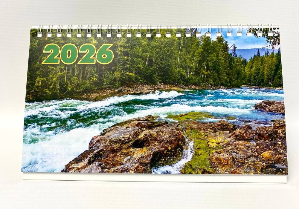 Календар 2026 настільний трикутний спіраль. Фото 7