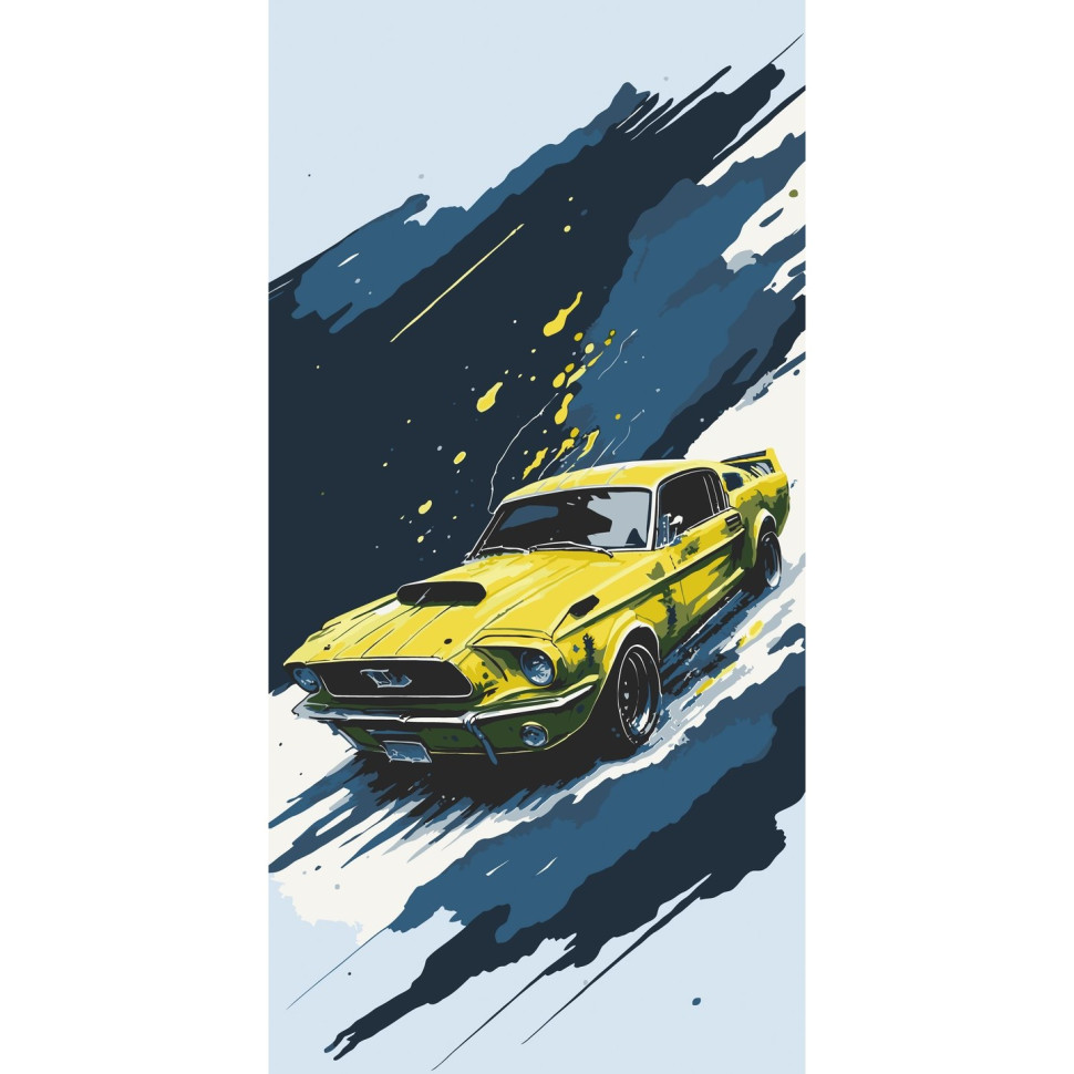 ArtCraft Картина за номерами. Ford Mustang 40х80 см
