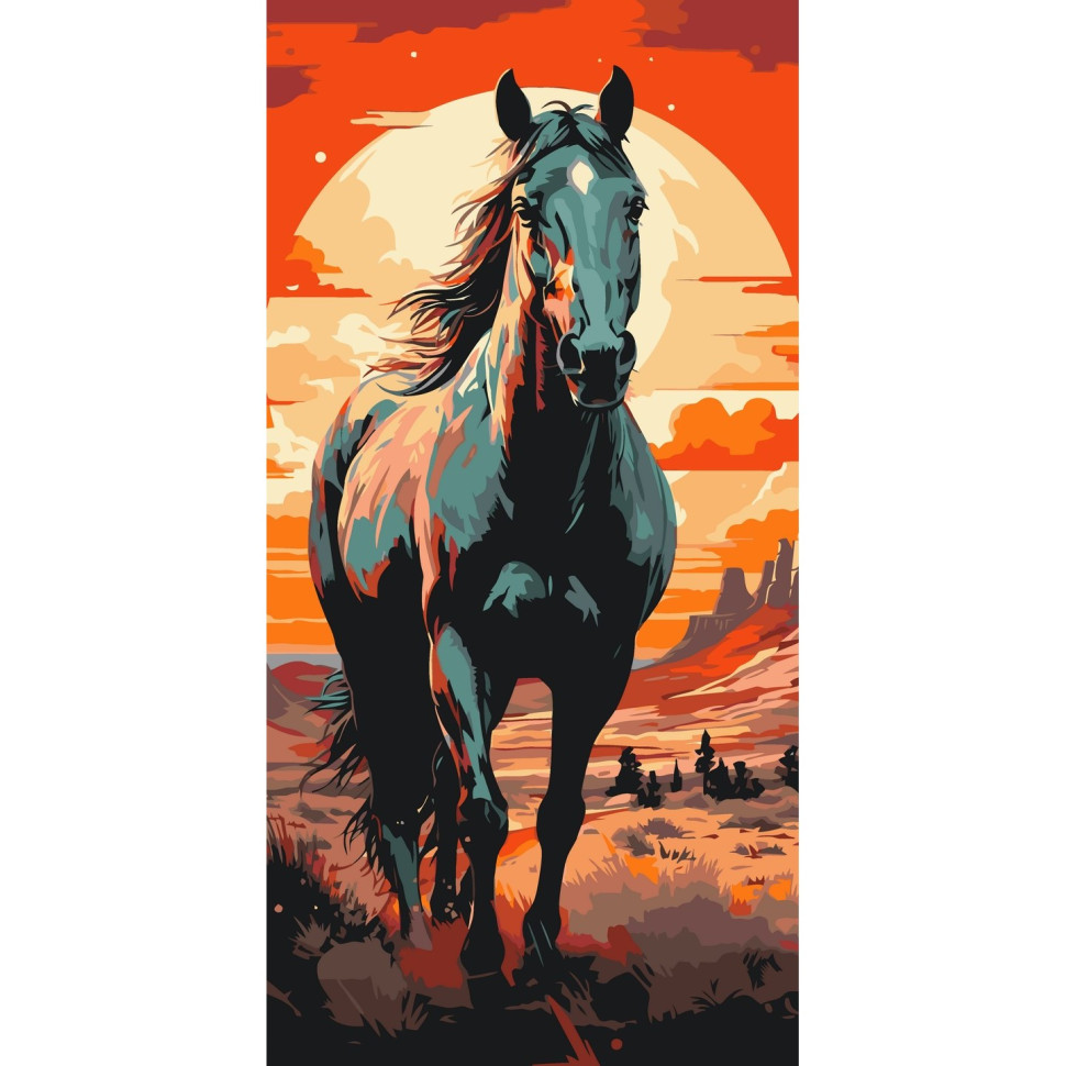 ArtCraft Картина за номерами. Horse art 40х80 см