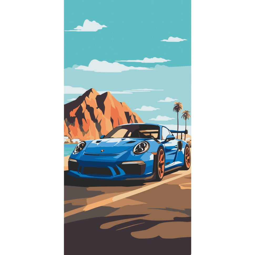 ArtCraft Картина за номерами. Sports car 40х80 см
