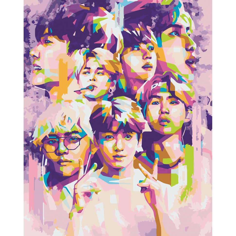 ArtCraft Картина за номерами. BTS. Bangtan Boys 40х50 см