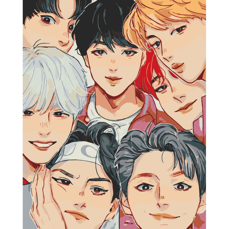 ArtCraft Картина за номерами. BTS. Anime Art 40х50 см